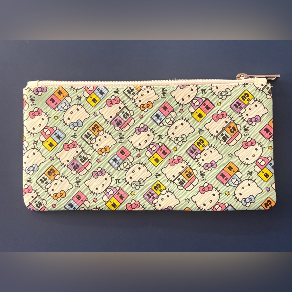 Hello Kitty Multicolor Pencil Case NWOT